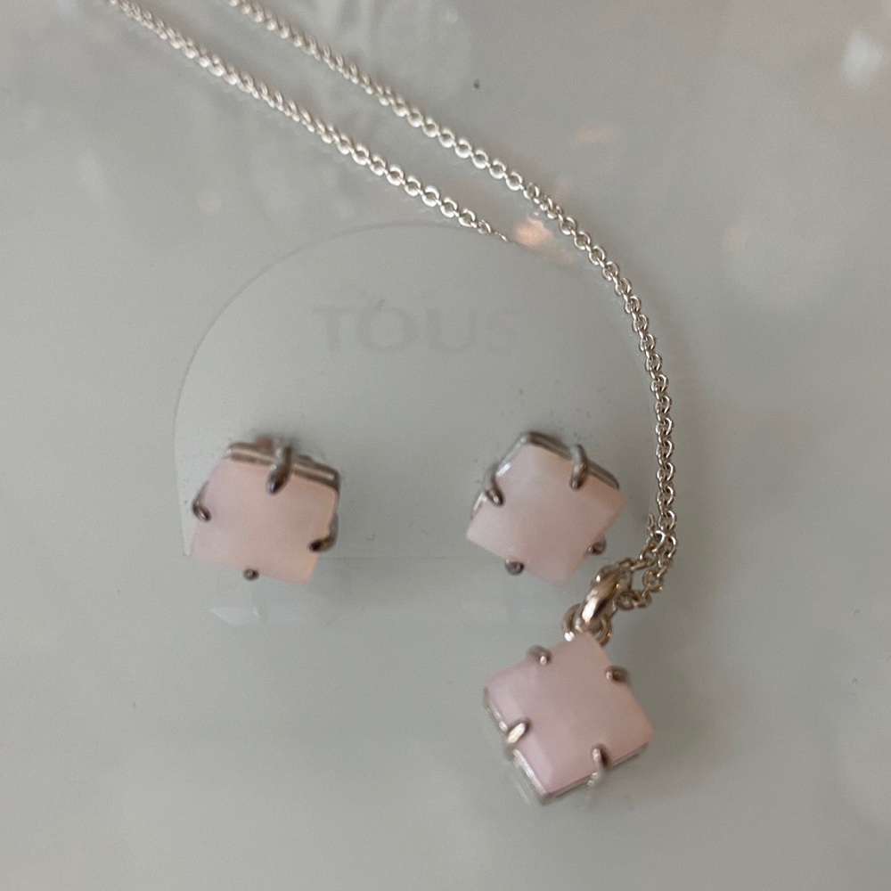 Tous Earring & Necklace Matching Set